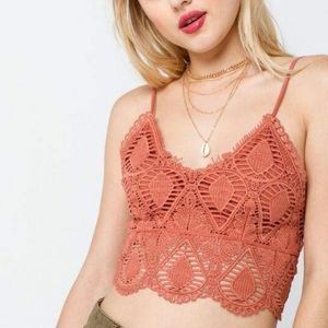 Crochet crop cami